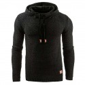 Men's Hoodie Jacquard Long Sleeve Top Street Casual Winter Cotton Warm Breathable Soft Everyday Use Sportswear Apricot Gray / Blue White Activewear / Athleisure