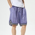Men's Running Shorts Sweatshorts Drawstring Pocket Stripes Sport Athleisure Bottoms Breathable Quick Dry Moisture Wicking Soft Fitness Gym Workout Running Jogging Exercise Athletic Activewear