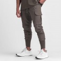 Men's Sweatpants Drawstring Multiple Pockets Cotton Solid Color Sport Athleisure Bottoms Breathable Soft Comfortable Everyday Use Street Casual Athleisure Daily Activewear Outdoor