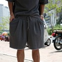 Men's Athleisure 2 Piece Suit Drawstring Pocket Crew Neck Solid Color Sport Athleisure Clothing Suit Short Sleeve Breathable Soft Comfortable Everyday Use Street Casual Daily Outdoor