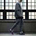 Men's Athleisure 2 Piece Suit Drawstring Pocket Crew Neck Solid Color Sport Athleisure Clothing Suit Short Sleeve Breathable Soft Comfortable Everyday Use Street Casual Daily Outdoor