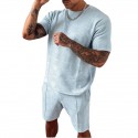 Men's Tee / T-shirt Shorts Crew Neck Letter Printed Sport Athleisure Clothing Suit Short Sleeves Breathable Soft Comfortable Everyday Use Street Casual Athleisure Daily Activewear Outdoor
