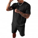 Men's Tee / T-shirt Shorts Crew Neck Letter Printed Sport Athleisure Clothing Suit Short Sleeves Breathable Soft Comfortable Everyday Use Street Casual Athleisure Daily Activewear Outdoor