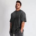 Men's Running Shirt Crew Neck Cotton Solid Colored Sport Athleisure Tee Tshirt Shirt Short Sleeve Breathable Moisture Wicking Soft Fitness Running Walking Jogging Exercise Athletic Athleisure