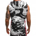Men's Tank Top Hoodie Cotton Camouflage Sport Athleisure Vest / Gilet Sleeveless Breathable Soft Comfortable Everyday Use Street Casual Daily Outdoor