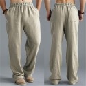 Men's Yoga Pants Bottoms Quick Dry Solid Color Apricot White Army Green Yoga Fitness Gym Workout Summer Sports Activewear Loose / Athleisure
