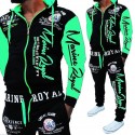 Men's 2-Piece Hooded Sweatshirt and Pants Suit Sportswear Athleisure Casual Outfit