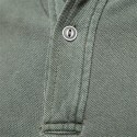 Men's Golf Shirt Solid Color Turndown Blue Gray Army Green Short Sleeve Daily Holiday Button-Down Tops Cotton Fashion Casual Comfortable
