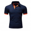 Men’s Golf Shirt Elasticity Business Casual Daily Street Shirts Basic Workout Henley Shirts Slim Fit Soft Summer Undershirts Short Sleeve Solid Button Down Color Shirts Quick Dry Outdoor Sports