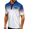 Men's Golf Shirt Tennis Shirt Color Block Collar Shirt Collar White Black Red Short Sleeve Casual Daily Patchwork Slim Tops Cotton Basic Streetwear