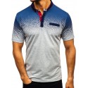 Men's Golf Shirt Tennis Shirt Color Block Collar Shirt Collar White Black Red Short Sleeve Casual Daily Patchwork Slim Tops Cotton Basic Streetwear