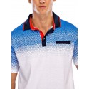 Men's Golf Shirt Tennis Shirt Color Block Collar Shirt Collar White Black Red Short Sleeve Casual Daily Patchwork Slim Tops Cotton Basic Streetwear