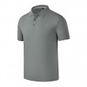 Men's Golf Shirt Solid Color Turndown White Black Blue Gray Yellow Short Sleeve Outdoor Casual Button-Down Tops Fashion Casual Comfortable / Sports