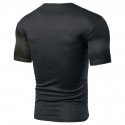 Men's T shirt Tee Color Block Crew Neck Wine White Black Gray Short Sleeve Outdoor Daily Tops Fashion Simple Comfortable / Summer / Summer / Sports