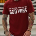Men's T shirt Tee Letter Graphic Prints Crew Neck Green Black Blue Gray Red Short Sleeve Hot Stamping Casual Daily Print Tops Sports Fashion Comfortable / Summer / Summer