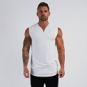 Men's Tank Top Vest Undershirt Solid Color V Neck Wine White Black Gray Army Green Sleeveless Casual Daily Tops Cotton Sports Fashion Lightweight Muscle / Summer / Summer