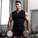 Men's Tank Top Vest Undershirt Solid Color V Neck Wine White Black Gray Army Green Sleeveless Casual Daily Tops Cotton Sports Fashion Lightweight Muscle / Summer / Summer