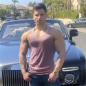 Men's Tank Top Vest Undershirt Solid Color Crew Neck White Black Blue Gray Red Sleeveless Casual Daily Tops Sports Fashion Lightweight Big and Tall / Summer / Summer