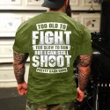 Men's T shirt Tee Letter Round Neck Green Black Navy Blue Short Sleeve Hot Stamping Street Daily Print Tops Fashion Casual Comfortable / Summer / Summer / Beach