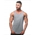 Men's Tank Top Vest Graphic Solid Colored Round Neck White Black Blue Gray Yellow Sleeveless Plus Size Daily Sports Slim Tops Cotton Muscle / Summer / Summer