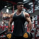 Men's Tank Top Vest Undershirt Solid Color Crew Neck Wine Black / White Black / Gray Green White Sleeveless Casual Daily Patchwork Tops Cotton Sports Fashion Lightweight Big and Tall / Summer