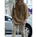 Men's T shirt Tee Shirt Solid Colored Collar Round Neck Black Pink Yellow Khaki Dusty Blue Long Sleeve Casual Daily Tops Fashion Casual Breathable Comfortable