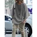 Men's T shirt Tee Shirt Solid Colored Collar Round Neck Black Pink Yellow Khaki Dusty Blue Long Sleeve Casual Daily Tops Fashion Casual Breathable Comfortable