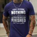 Men's T shirt Tee Letter Graphic Prints Crew Neck White Black Blue Dark Gray Red Short Sleeve Hot Stamping Casual Daily Print Tops Sports Lightweight Classic Big and Tall / Summer / Summer