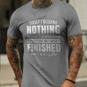 Men's T shirt Tee Letter Graphic Prints Crew Neck White Black Blue Dark Gray Red Short Sleeve Hot Stamping Casual Daily Print Tops Sports Lightweight Classic Big and Tall / Summer / Summer