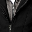 Men's Hoodie Zip Up Hoodie Hooded Color Block Daily Sports Going out Basic Hoodies Sweatshirts  Long Sleeve Black Light gray / Spring / Fall