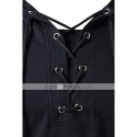 Men's Solid Color non-printing Casual Daily Hoodies Sweatshirts ArmyGreen Black Gray Lace Up Pullover Tops