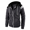 Men's Unisex Zip Hoodie Sweatshirt Full Zip Hoodie Hooded Color Block Graphic Prints Zipper Print Daily Sports 3D Print Streetwear Casual Hoodies Sweatshirts  Long Sleeve Wine Red Black / Spring