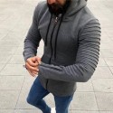 Men's Full Zip Hoodie Jacket Hooded Solid Color Pocket Daily Holiday Going out non-printing Streetwear Casual Hoodies Sweatshirts  Long Sleeve Black Pink