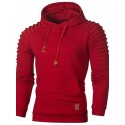 riou men’s long-sleeved hoodie sweatshirt slim fit sweat jacket hooded sweater pullover-shirt cotton outwear men’s long-sleeved patchwork hoodie hooded-pullover top tee outwear (2xl, black g)