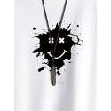 Men's Sweatshirt Grimace Daily Sportswear Casual Hoodies Sweatshirts  Long Sleeve White Black / Spring / Fall