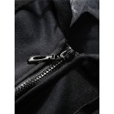 Men's Unisex Zip Hoodie Sweatshirt Jacket Hooded Solid Color Splicing Office Causal Daily Fleece Classic & Timeless Warm Ups Hoodies Sweatshirts  Long Sleeve Black Light Gray