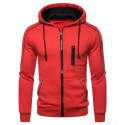 Men's Hoodie Zip Up Hoodie Hooded Color Block Solid Colored Daily Basic Casual Hoodies Sweatshirts  Black Light gray