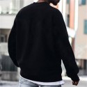 Men's Sweatshirt Pullover Graphic Print Daily Holiday Going out Hot Stamping Streetwear Casual Hoodies Sweatshirts  Long Sleeve Black