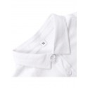 Men's Shirt Cotton Solid Colored Collar Button Down Causal Street Work Daily Short Sleeve Tops Basic Green White Black Summer Shirt Outdoor Comfortable Breathable Quick Dry