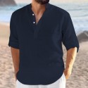Men's 100% Cotton Non-Printing Shirt Long Sleeve Tops Business Elegant Daily