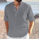 Men's 100% Cotton Non-Printing Shirt Long Sleeve Tops Business Elegant Daily