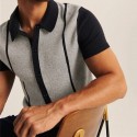 Men's Shirt Color Block Turndown Street Casual Daily Button-Down Short Sleeve Tops Casual Fashion Breathable Comfortable Summer Shirt Black / Gray