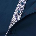 Men's Shirt Floral Color Block Turndown White Black Red Navy Blue Short Sleeve Street Casual Button-Down Tops Sports Fashion Classic Comfortable / Summer / Summer