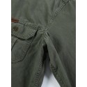 Men's Shirt Shirt Jacket Solid Color Turndown Gray Army Green Khaki Long Sleeve Outdoor Street Button-Down Tops Cotton Fashion Casual Breathable Comfortable / Summer / Spring / Summer