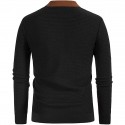 Men's Shirt Shirt Jacket Striped Turndown Black Long Sleeve Outdoor Street Braided Button-Down Tops Basic Fashion Casual Breathable / Summer / Spring / Summer