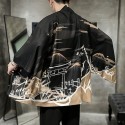 Men's Shirts Cardigan Large Size Japanese Kimono Harajuku Shirt Casual  Streetwear Hawaiian
