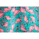 Men's Shirt Flamingo Classic Collar Green Short Sleeve Other Prints Casual Holiday Print Tops Tropical Beach