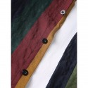 Men's Shirt Other Prints Color Block Collar Button Down Collar Daily Holiday Patchwork Long Sleeve Tops Basic Casual Daily Beach Green / Machine wash / Hand wash / Wet and Dry Cleaning / Vacation