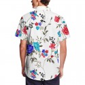 Men's Shirt Floral Turndown White Short Sleeve Print Outdoor Street Button-Down Print Tops Fashion Designer Casual Breathable / Summer / Spring / Summer