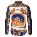 Men's Shirt Graphic Classic Collar Yellow Long Sleeve Casual Daily Tops Fashion Casual Classic